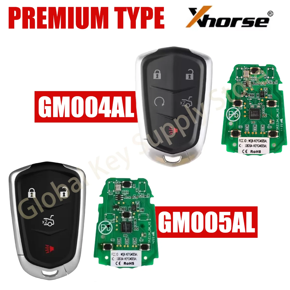 AUTEL Smart Key GM004AL GM005AL Used with MaxiIM KM100 KM100E IM508 IM608 PRO MAXIIM IKEY Premium Style