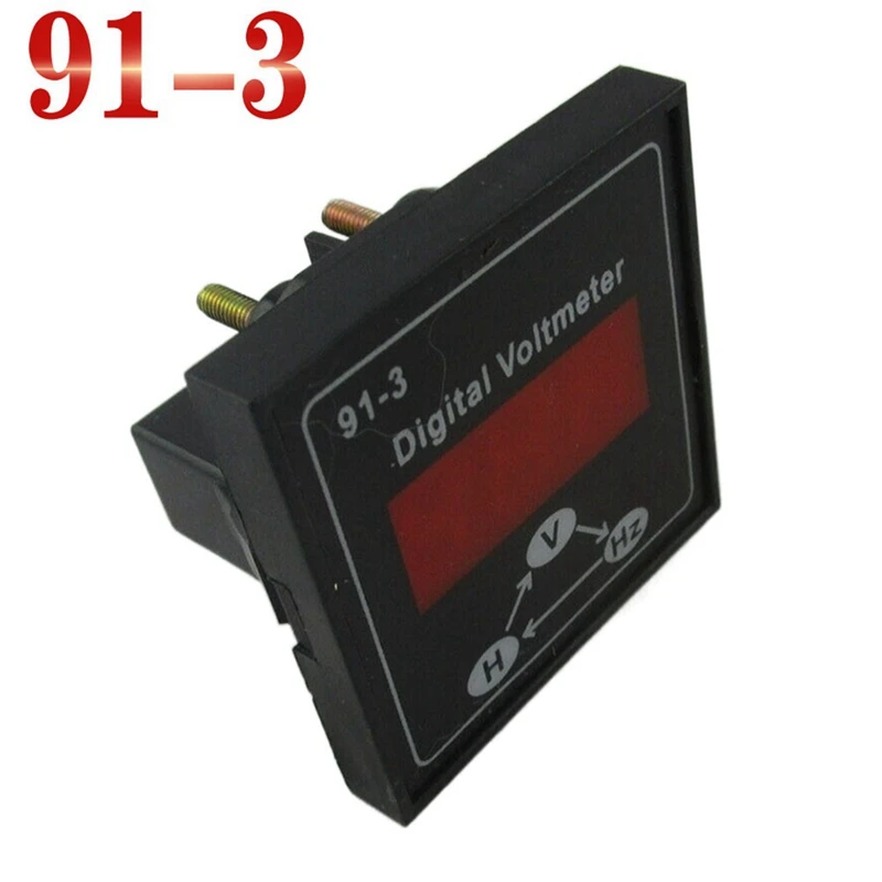 91-3 Digital Voltmeter For Gasoline Diesel Generator Replacement 220V 380V Single Phase 3 Phase Voltage Meter Home Tool