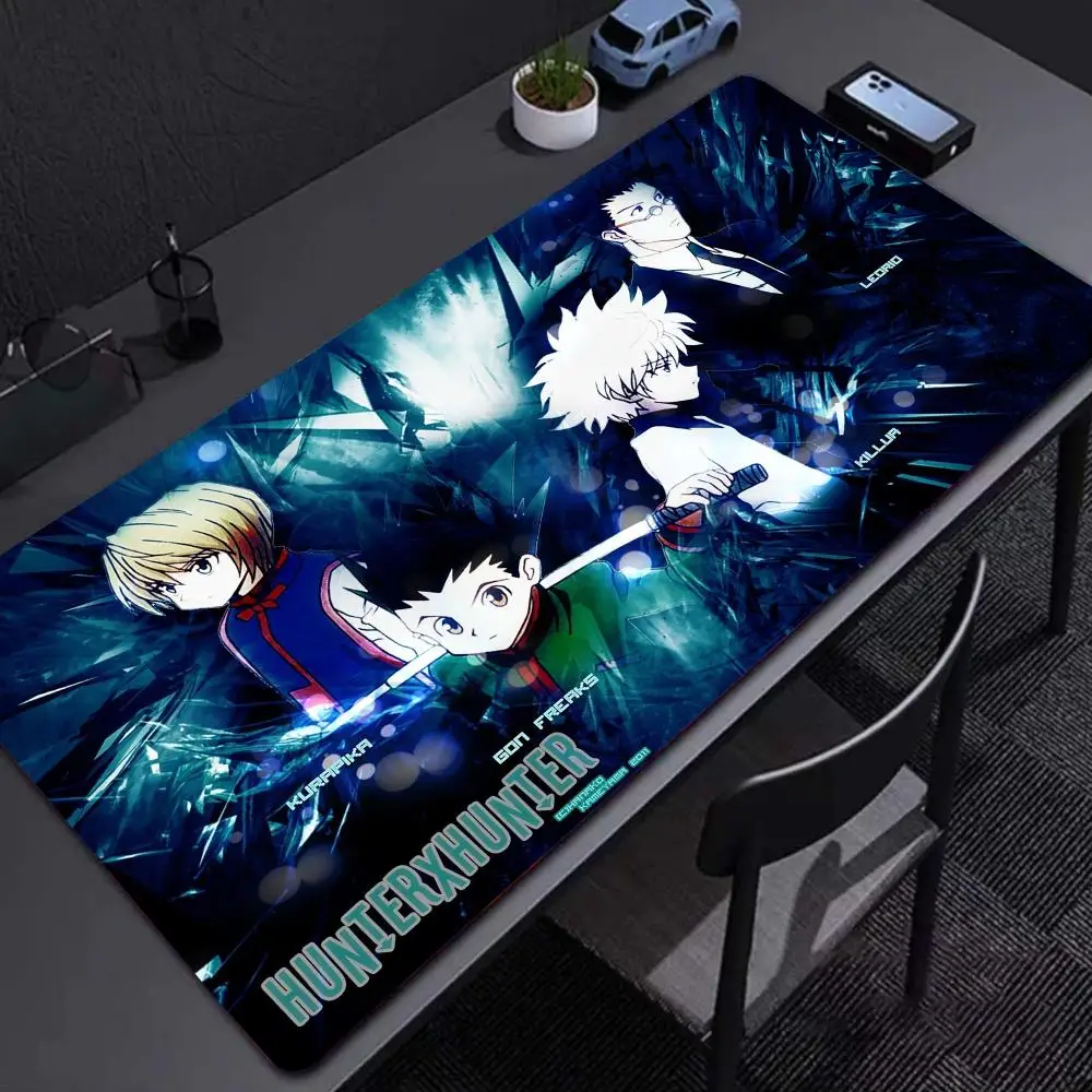 Mousepad With Pad gaming accessories Cool Anime Hunter x Hunter Killua Zoldyck Prime Gaming XXL Keyboard Pad Stitch Padding Mat