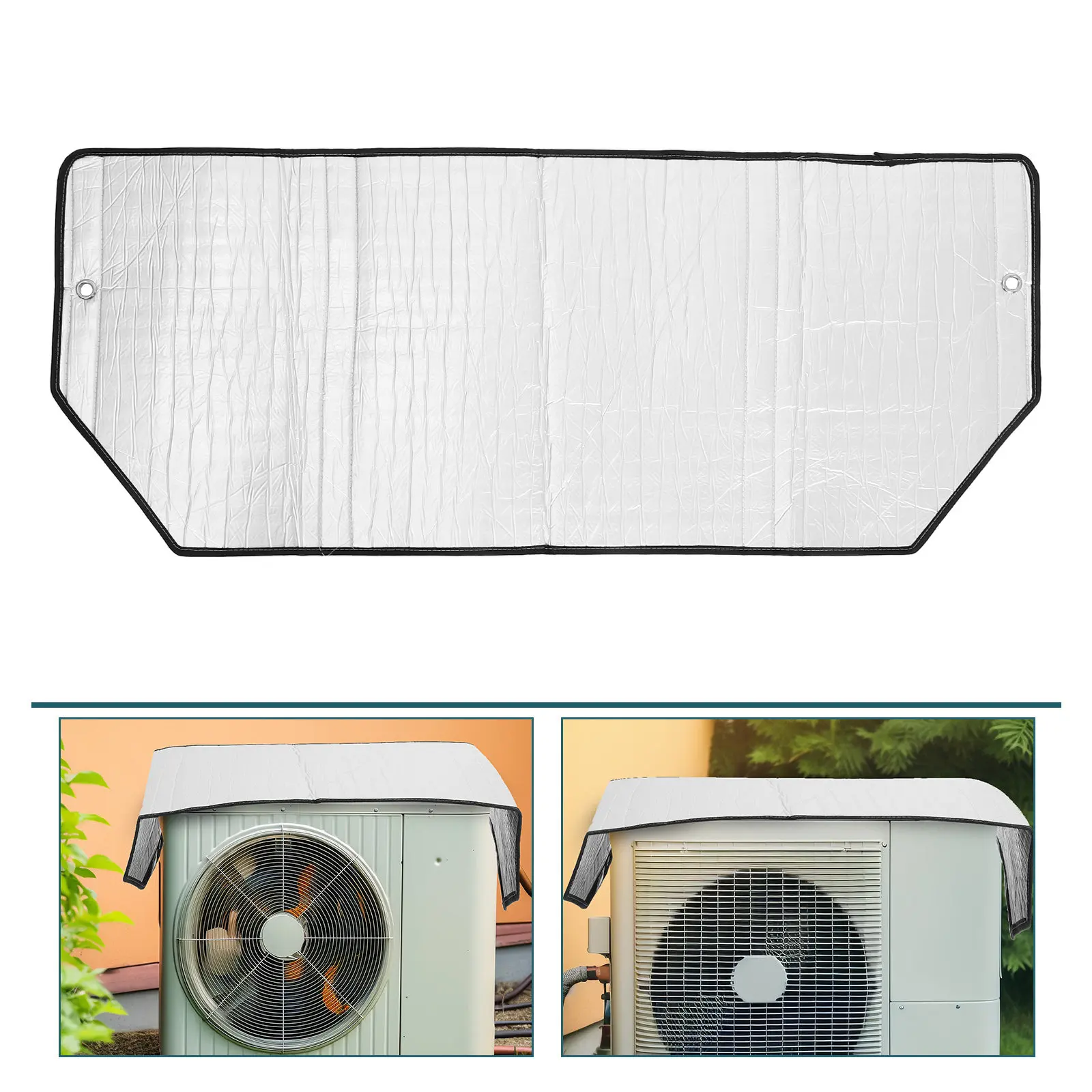 

Aluminum Air Conditioner Cover Outdoor Unit Protective Shade 110x45cm Uv Resistant Waterproof Heavy Duty Sun Shade for Mini