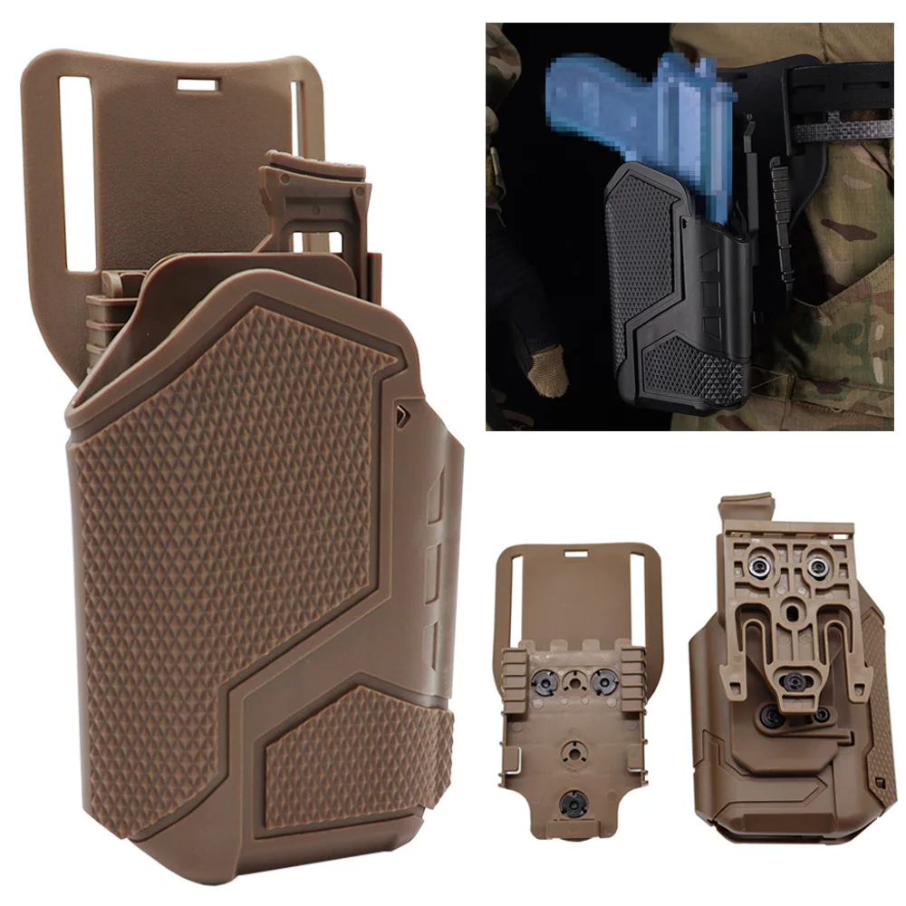 

Tactical Holster X300U Flashlight Universal Pistol Holster with QLS Components for Hunting Airsoft SIG Glock 17 19