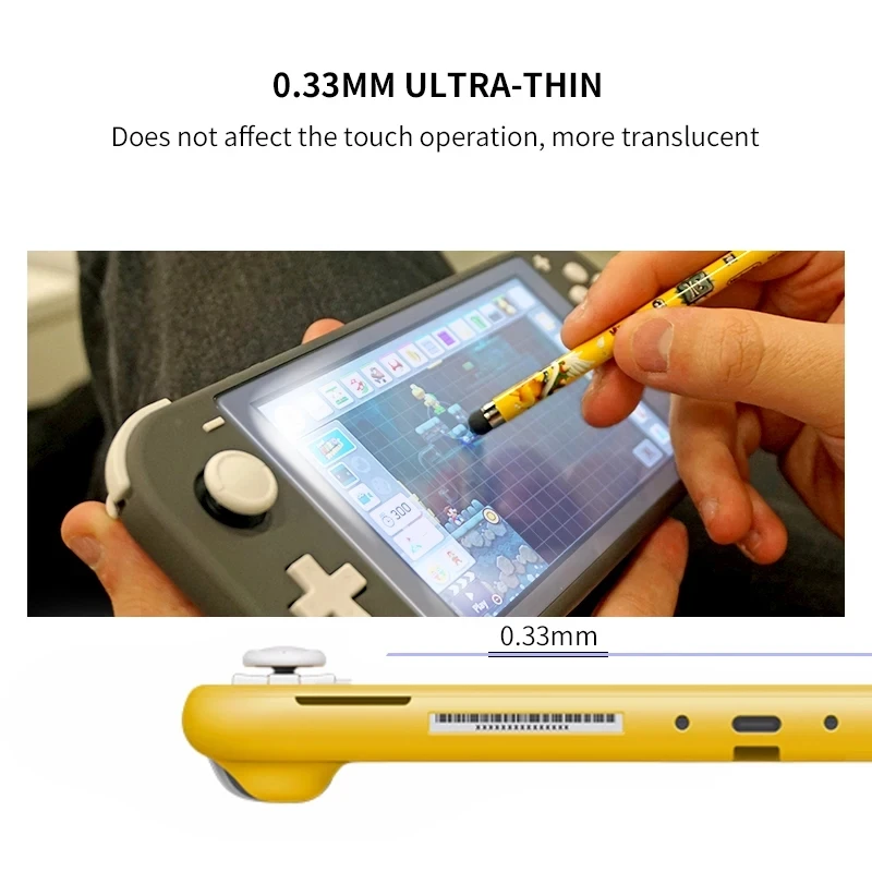 2 szt. Folia ze szkła hartowanego ultracienka dotykowa folia ochronna do Nintendo Switch Lite Oled HD Protector ekran NS akcesoria do gier