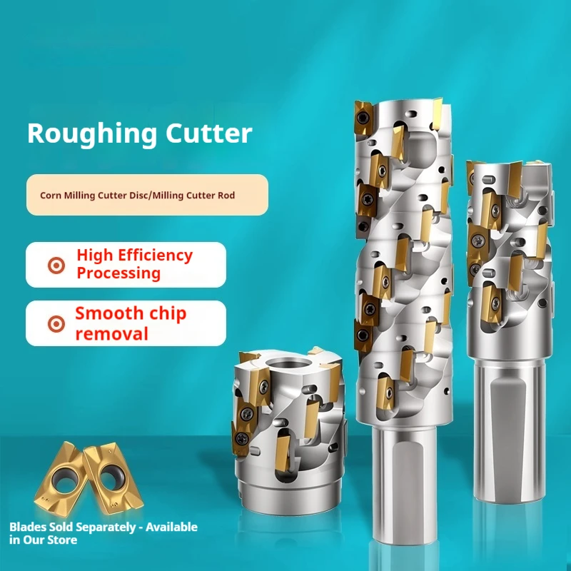 Spiral straight handle Corn milling cutter shaft Rough Corn Milling Cutter Disc Side Milling BAP300R 400R End mill Lathe Tool