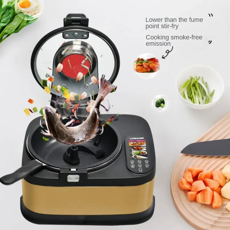 Intelligent Automatic Stir-frying Machine Kitchen Robot Machine with Free Pan רובוט חכם Robo De Cozinha Robot Cucina Inteligente