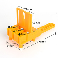 Woodworking Punch Locator Carpenter Job Tools Hand Tools Handheld 6/8/10mm Drill Bit Hole Puncher For Cross Dowel Drill Jig