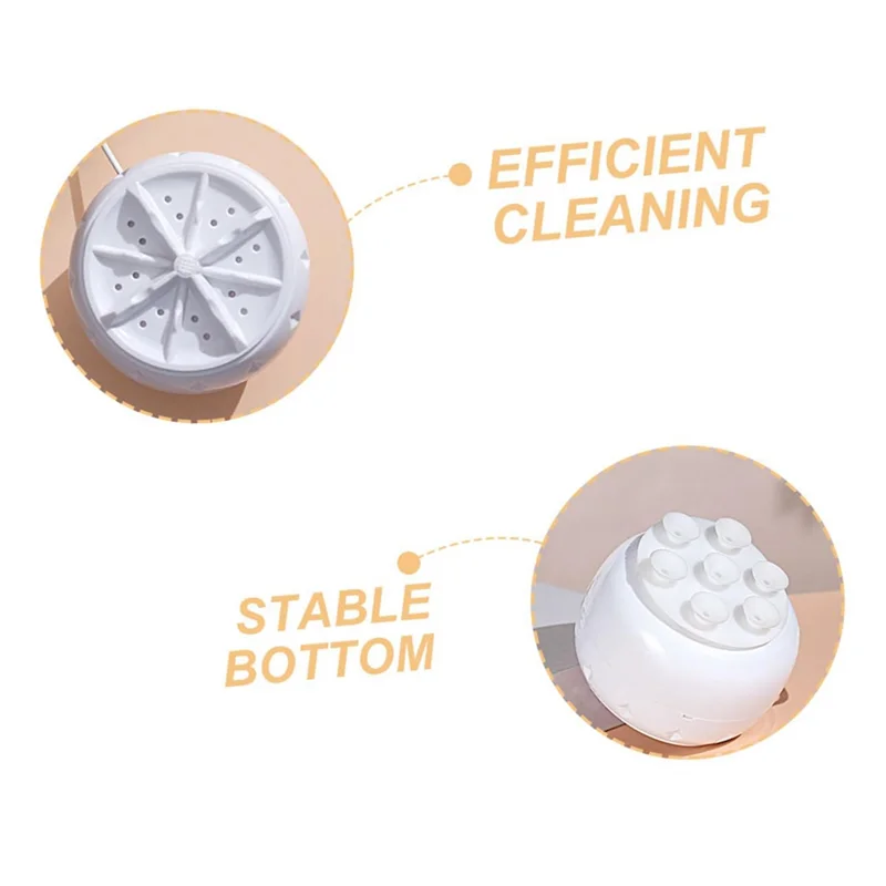 B58B-Mini Portable Washing Machine Fully Automatic Turbine Portable Suitable For RV, Home, Car, Travel
