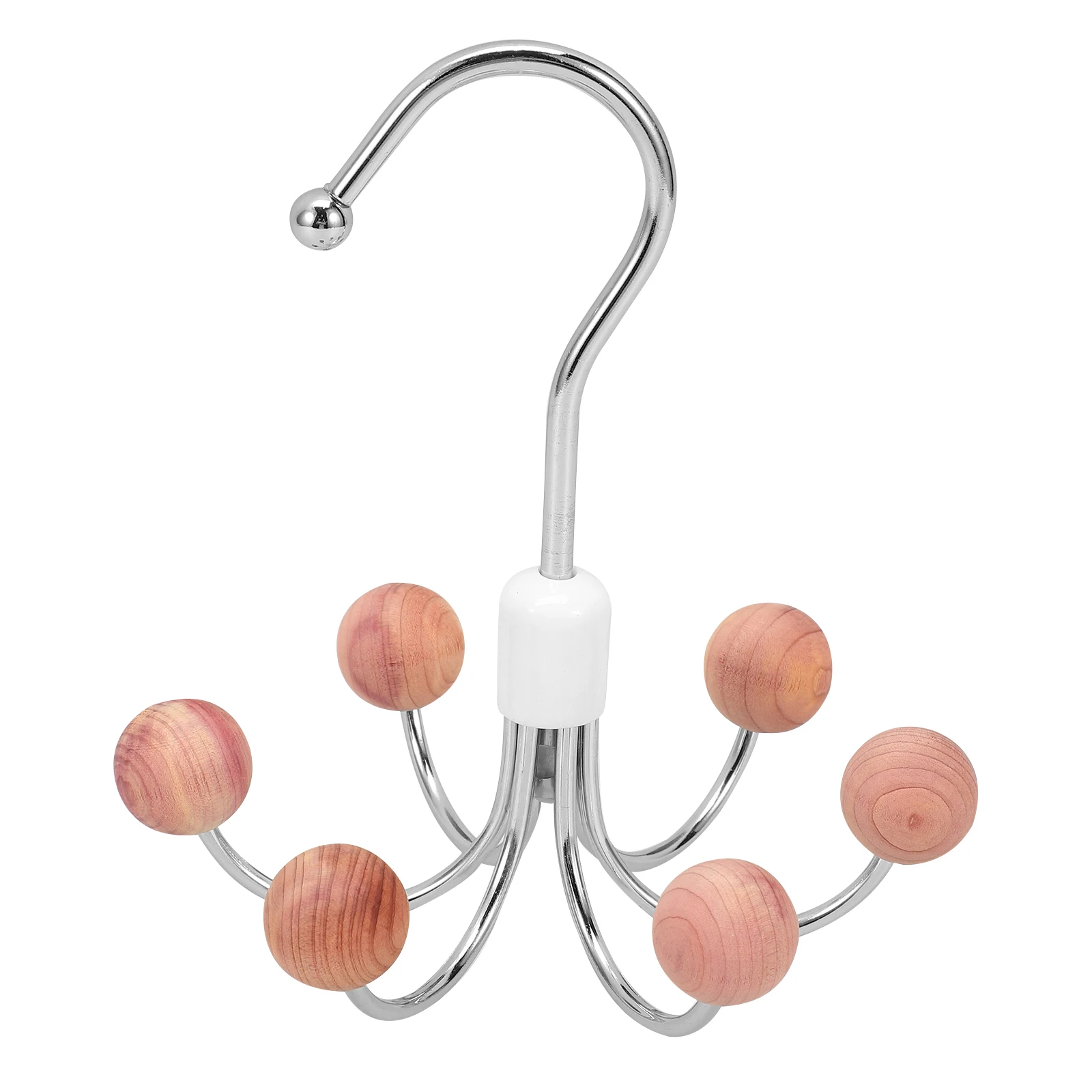 

Rotating Hooks Storage Organizer Snow Cedar 360 Degree Swivel Hanger Bra Tie Scarf Purse Closet Wall Mount Clothes Drying Racks