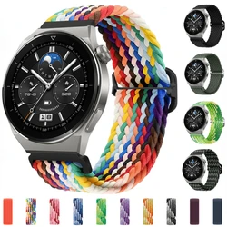 22mm 20mm Braided Strap for Huawei Watch 3/4/GT/2/3/Pro 46mm Nylon Loop Bracelet for Samsung Galaxy Watch 3/4/Classic/5/Pro Band