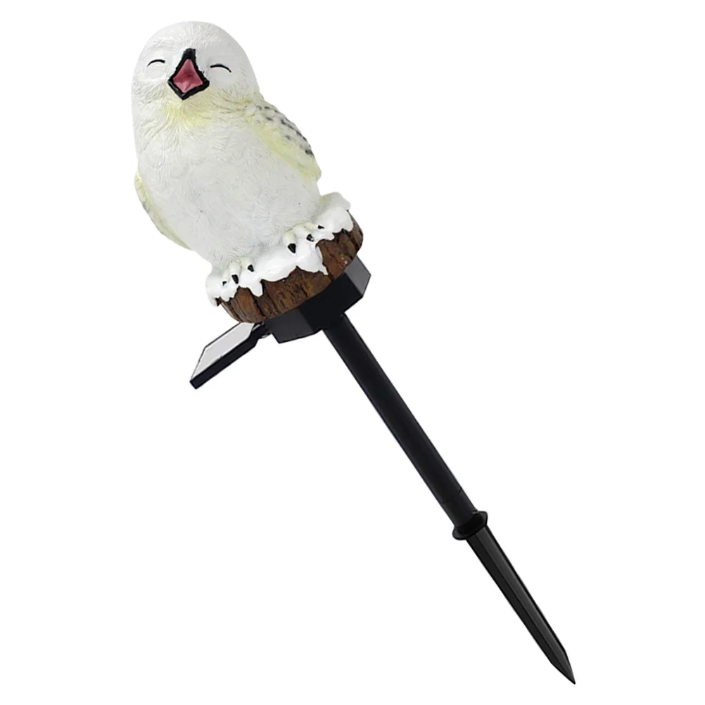 

Resin LED Solar Garden Lamp Outdoor Owl Shape Solar Powered Lawn Stake Light for Walkway Patio Solar-Powered Garden Lamp
