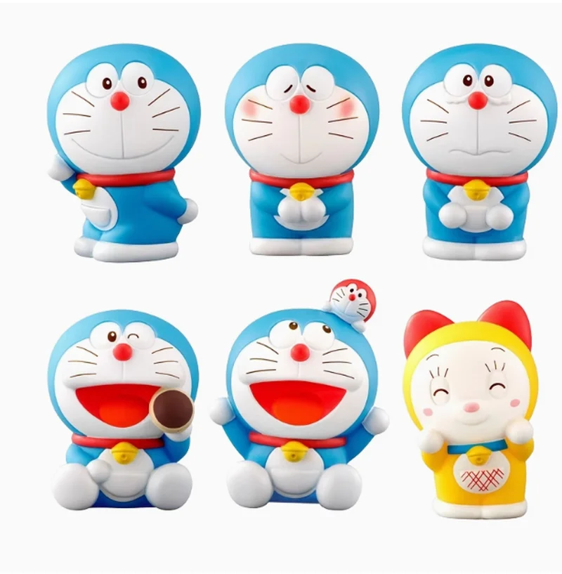 Аутентичная кукла Bandai Doraemon ручной работы с милой машиной, кот Dingdang, косметологические аксессуары Doraemon