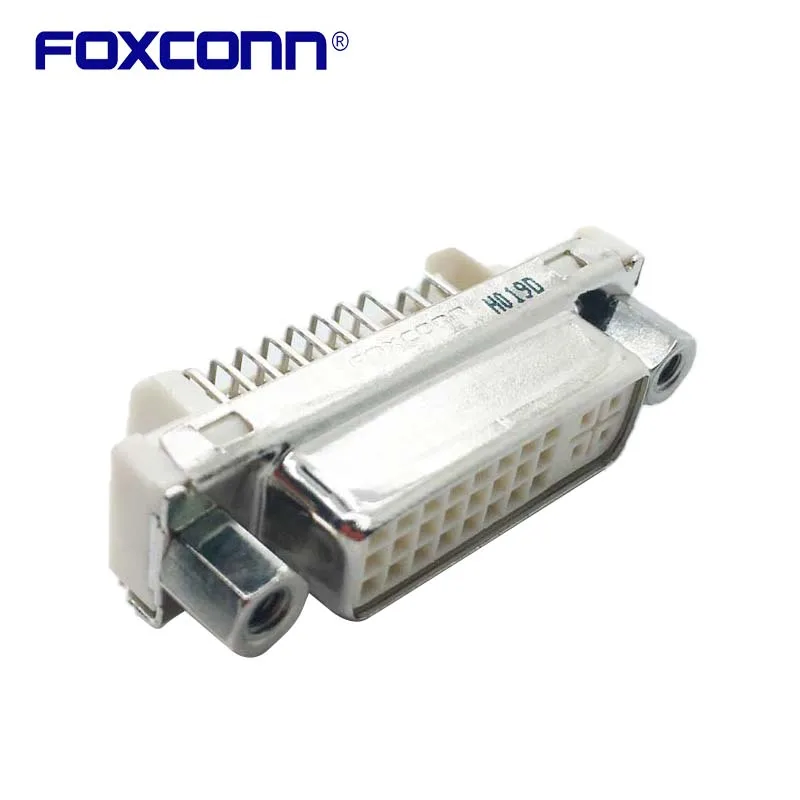 Foxconn QH11121-DAT1-4F DVI Socket 24P+5PMatrixes With screws Connector