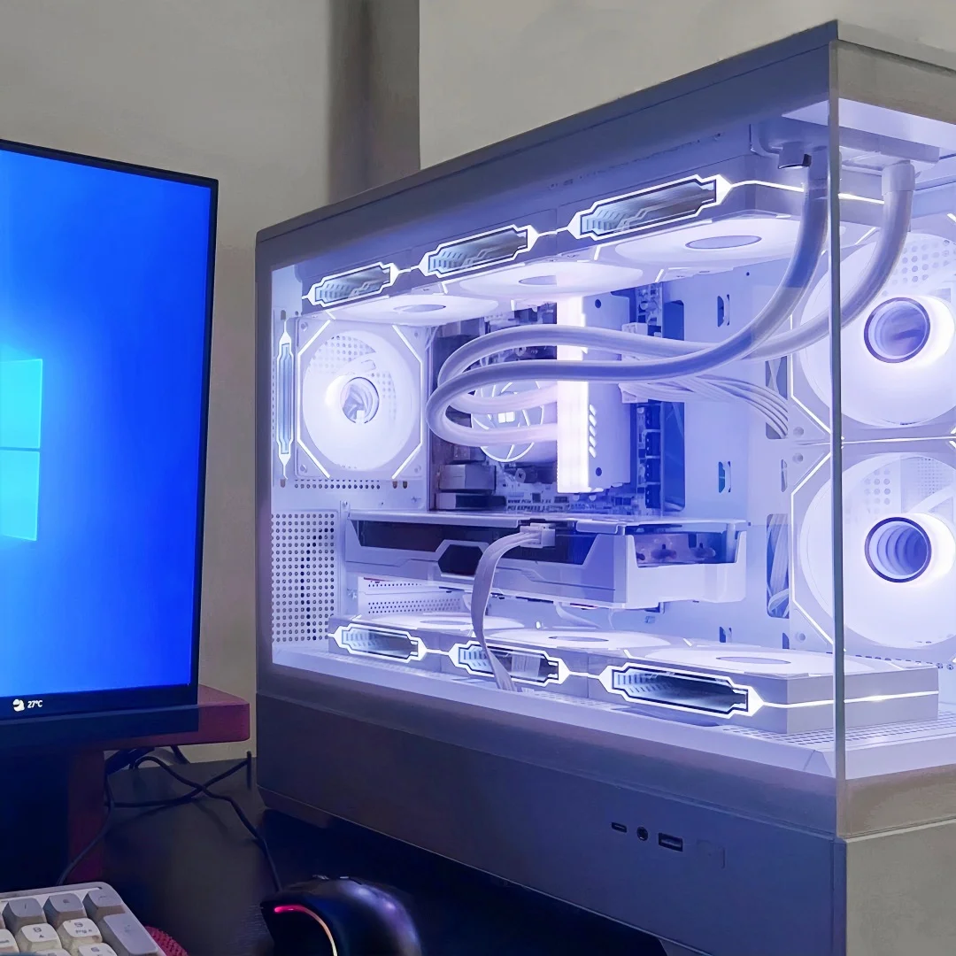 CX FUTRUE Aluminum Desktop Memory Module Heat Dissipation Vest, ARGB Light Effect, Desktop Memory Heat Dissipation Vest.White.