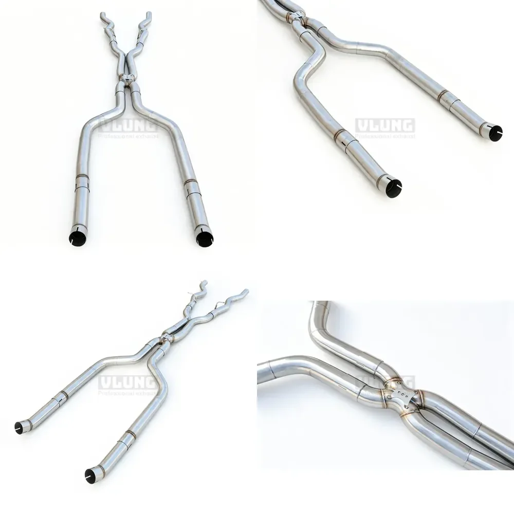【Durable Practical Daria】 Equal Length Mid Pipe Exhaust for M550 M550i 4.4T G30 2017-2024 304 Stainless Steel Low