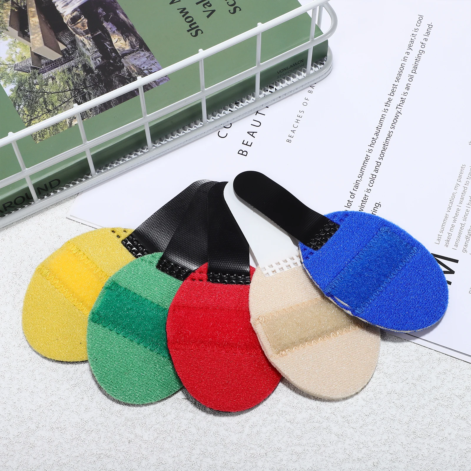 

10pcs Finger Splint Braces Yellow Red Bright Blue 2 Green 2 Skin Color Stable Support Adjustable Design Easy Use Compact
