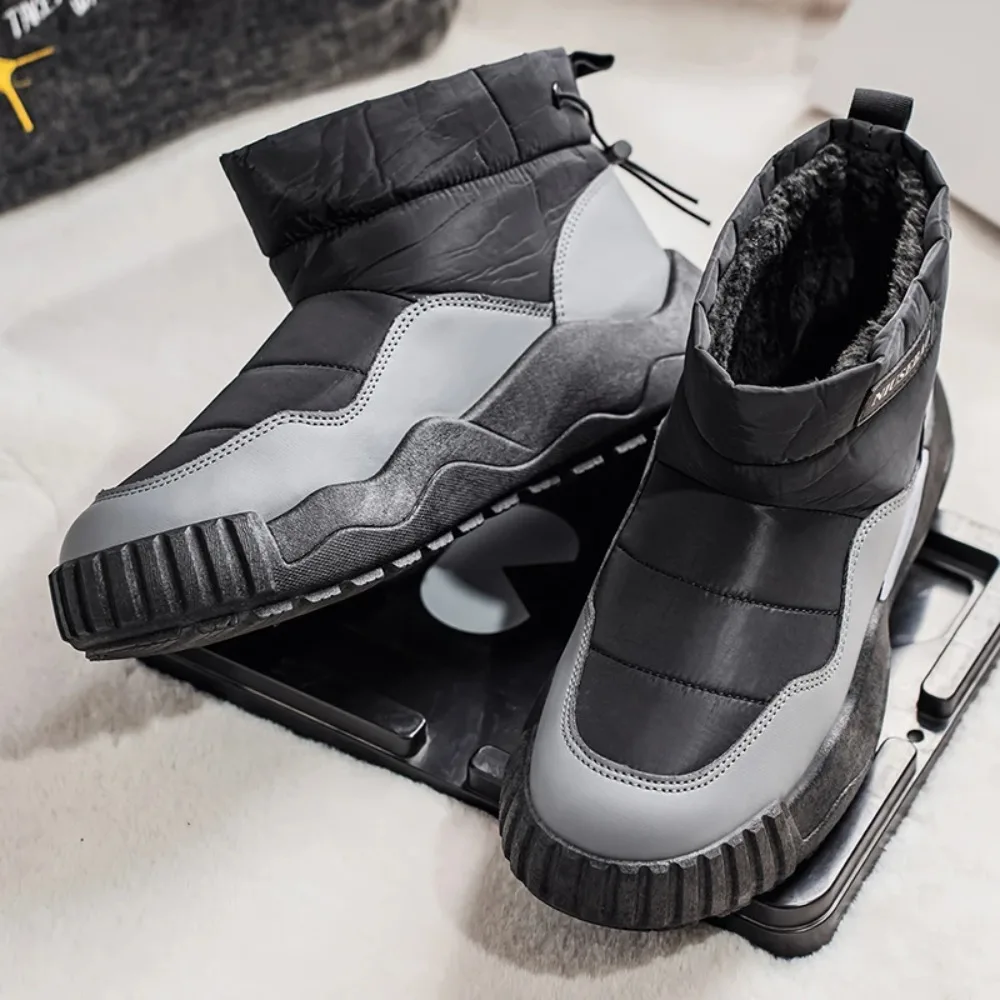 

Winter Snow Boots for Men Add Velvet Men's Sports and Leisure Wear-resistant Non-Slip Sneakers Soft and Comfortable Ankle Boots