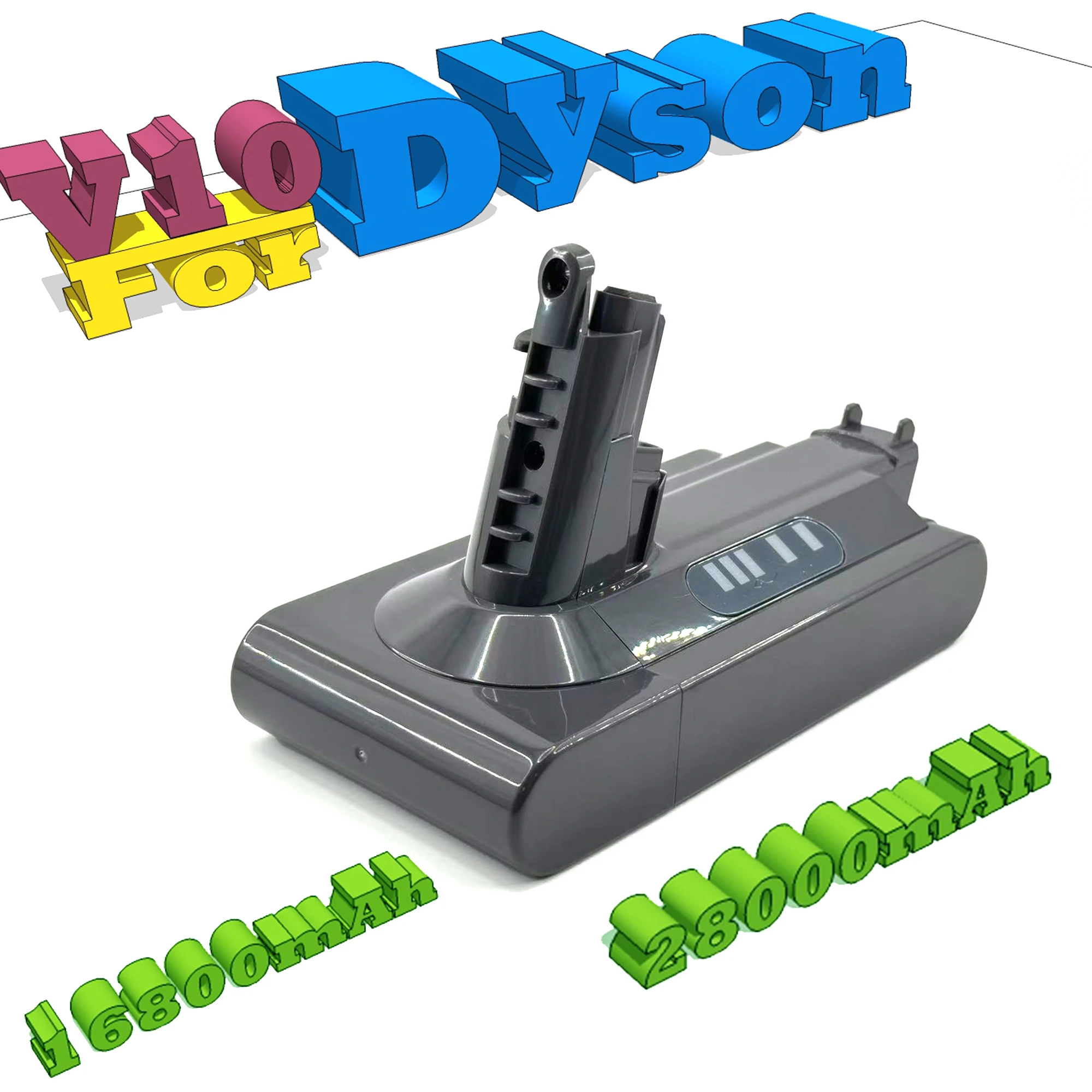100% For Dyson V10 Battery V10 Animal Absolute Fluffy Cordless Vacuum Cleaner NEW 25.2V 16800mAh-28000mAh DYSON V10 Batteries
