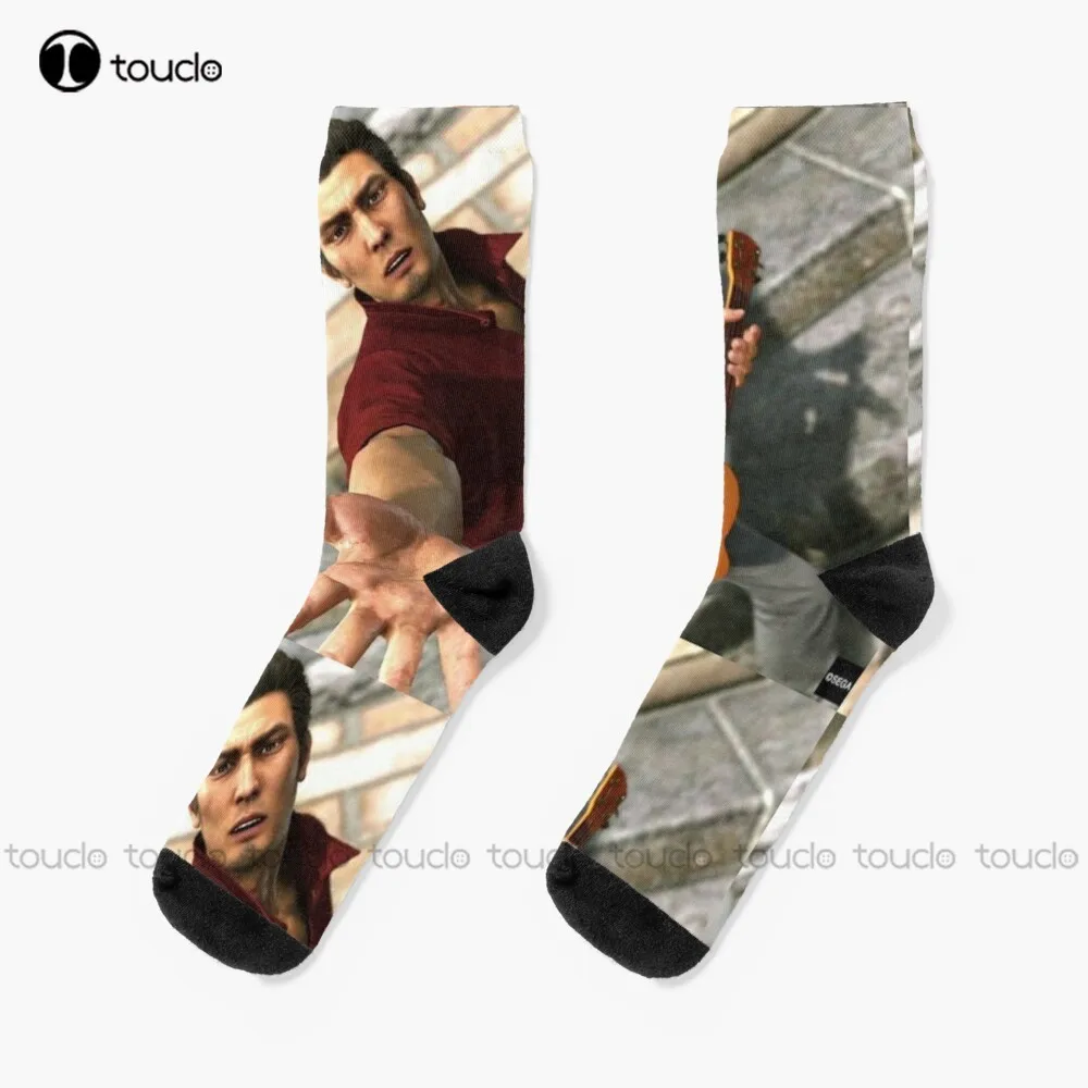 

Today Is A Diamond On The Beach Yakuza Kiryu Kazuma Ryu Ga Gotoku Socks Black Socks For Men Creative Funny Socks New Popular Art