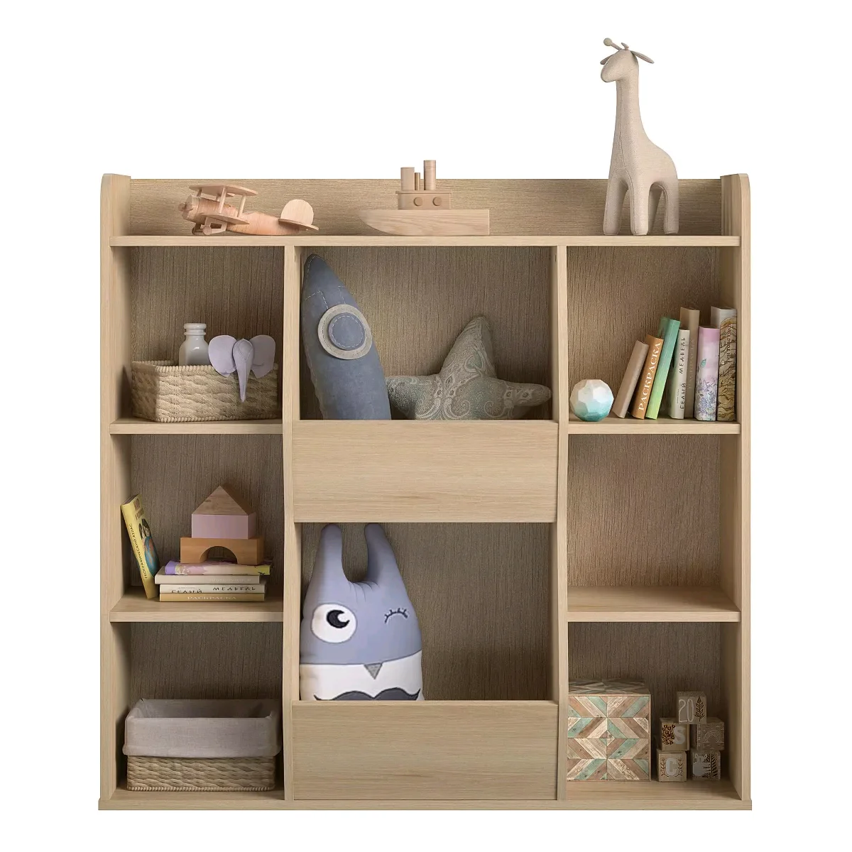 

Combohome Wooden Bookcase Montessori Storage Bookshelf Toy Display School Library Home Furniture Book Rack for Children