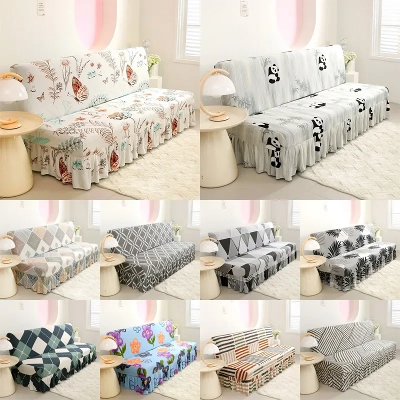 Funda elástica para sofá cama, Protector De sofá sin brazos, decoración del hogar, estilo Simple