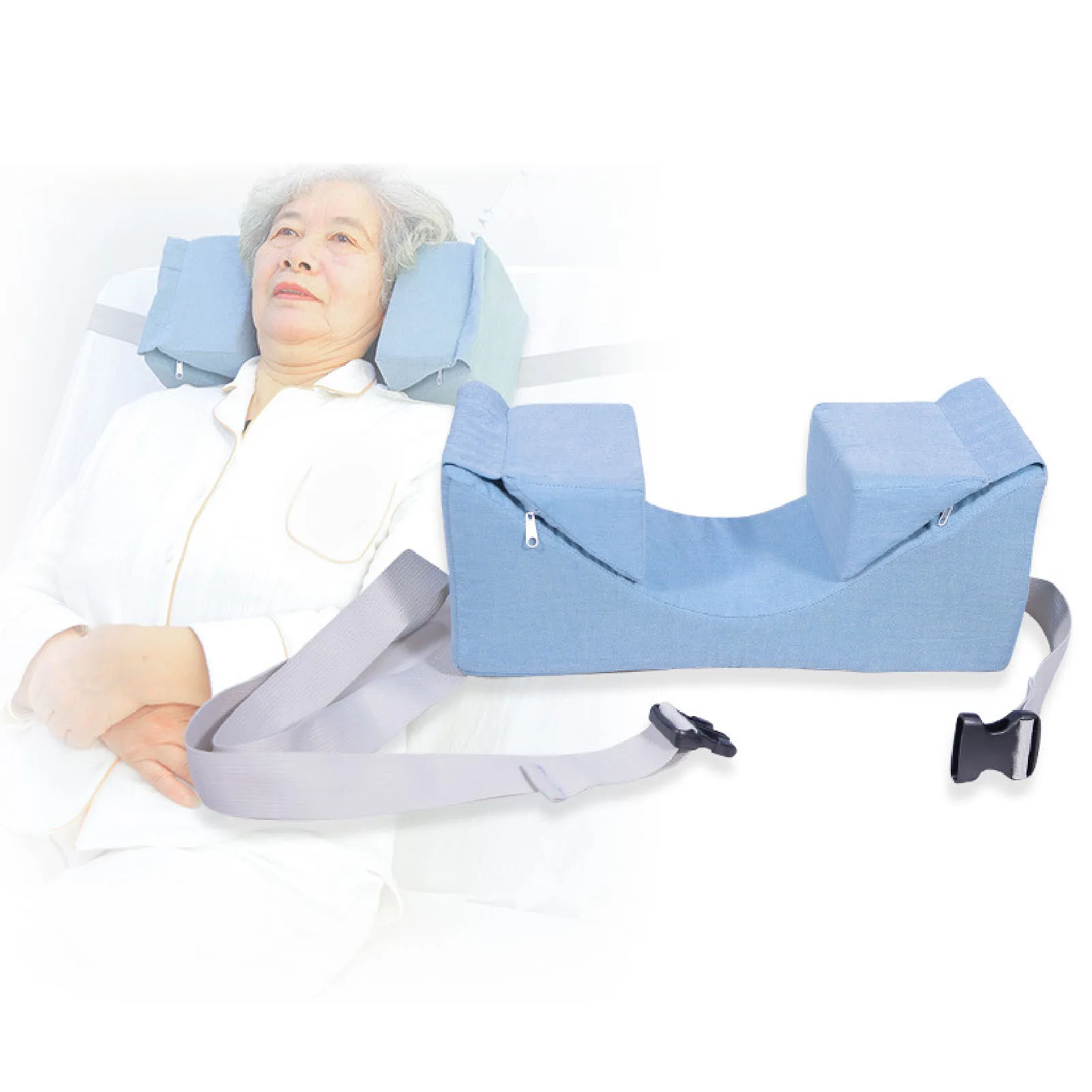 

Portable Wedge Pillow Stable Support Adjustable Head Wedge Positioning Pillow Sleeping Neck Stabilizer Face Up Pillow