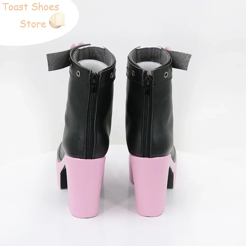 Rumii Cosplay Shoes Vtuber Cosplay Prop PU Leather Shoes Halloween Boots Costume Prop