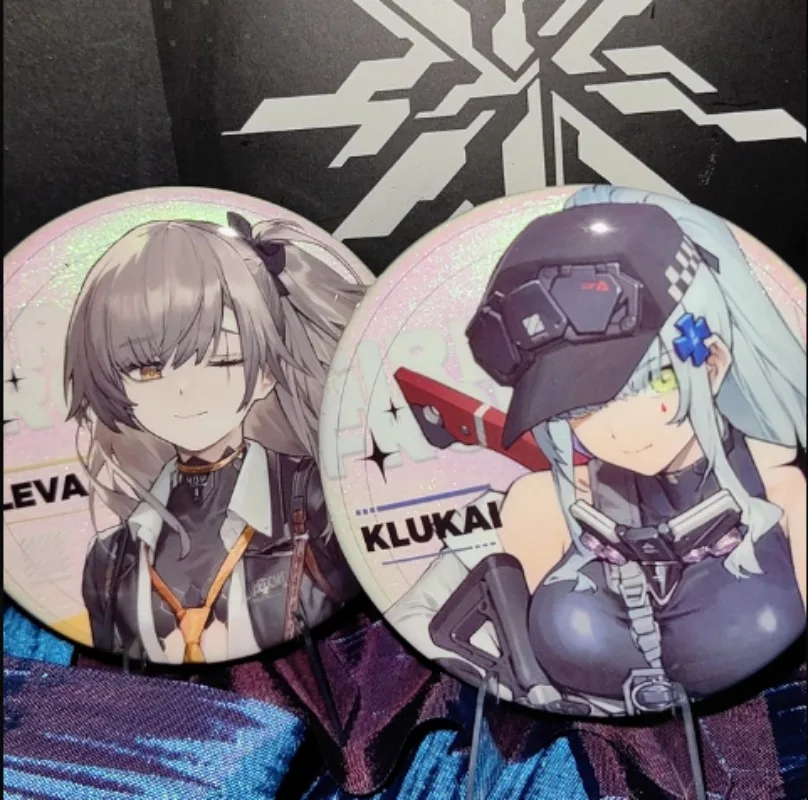 

Официальные значки-броши-пины по аниме Girls' Frontline 2:EX Exilium с Левой Клукай, Циухуа, Макиатто, аксессуары, фигурки