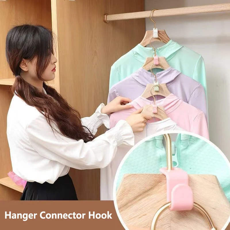 Thickened Hangers Connecting Hooks Multifunctional Home Stacking Hangers Wardrobes Storing Clothes Saving Space Hanging Bags