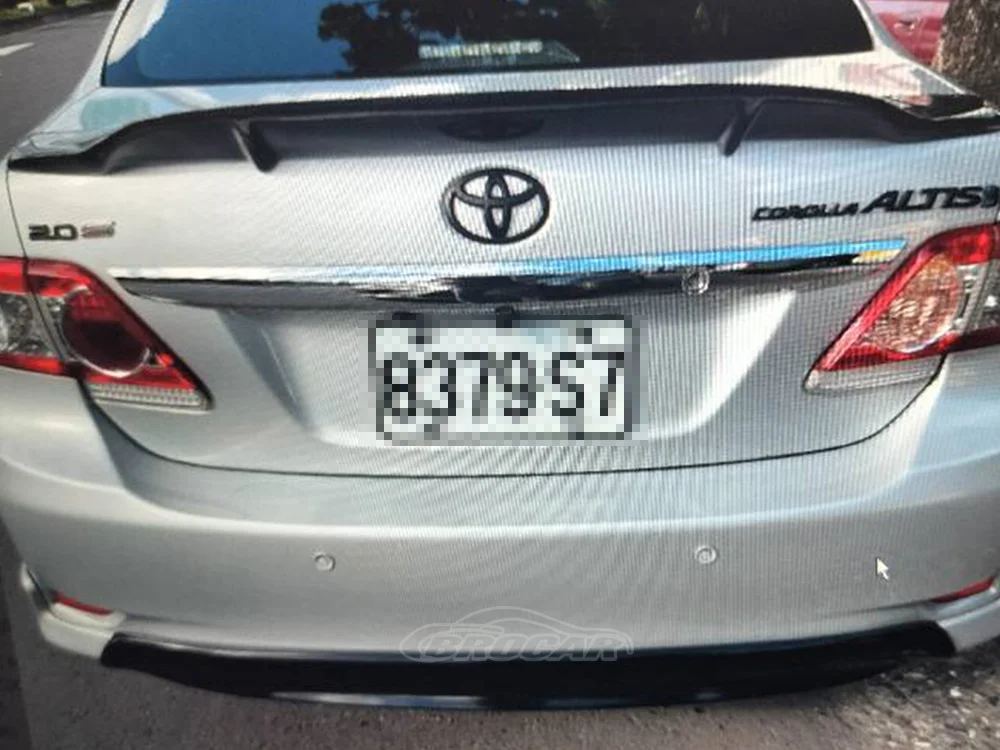 Spoiler belakang serat karbon asli untuk Toyota Corolla, Spoiler sayap bot bagasi 4 pintu 2007 - 2013 R Tuning mobil