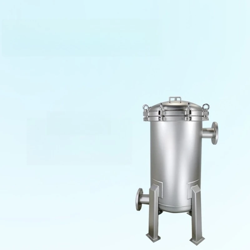 Industrial wastewater interception, treatment stainless steel multi-bag filter