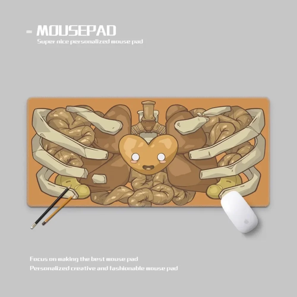 Anatomie Hart Muismat Natuurlijk Rubber 5mm Dikte Oversize Glad FPS E-sport Aangepaste Gaming Bureau Mat Huishoudelijke Mat