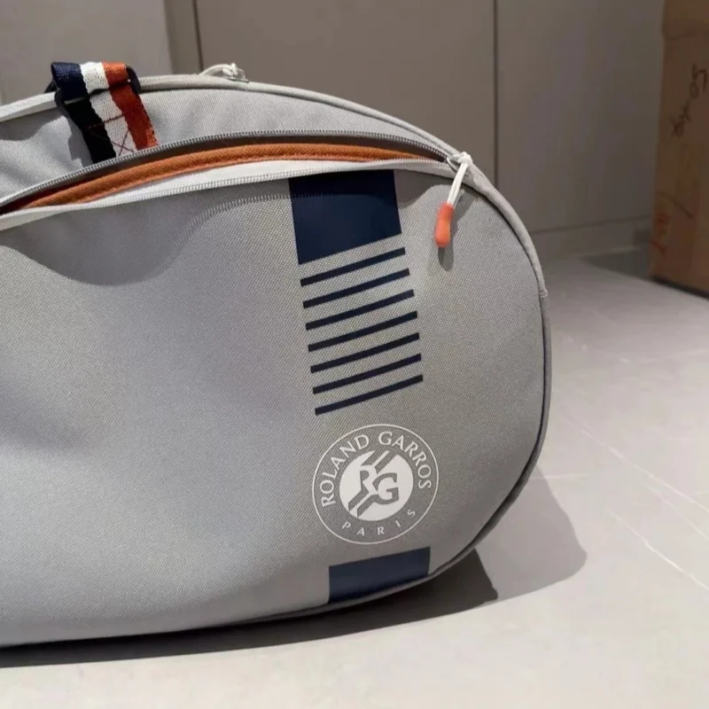 Wilson 2024 Team Roland Garros Mochila francesa abierta multifuncional de gran capacidad naranja azul gris bolsa de tenis de doble hombro