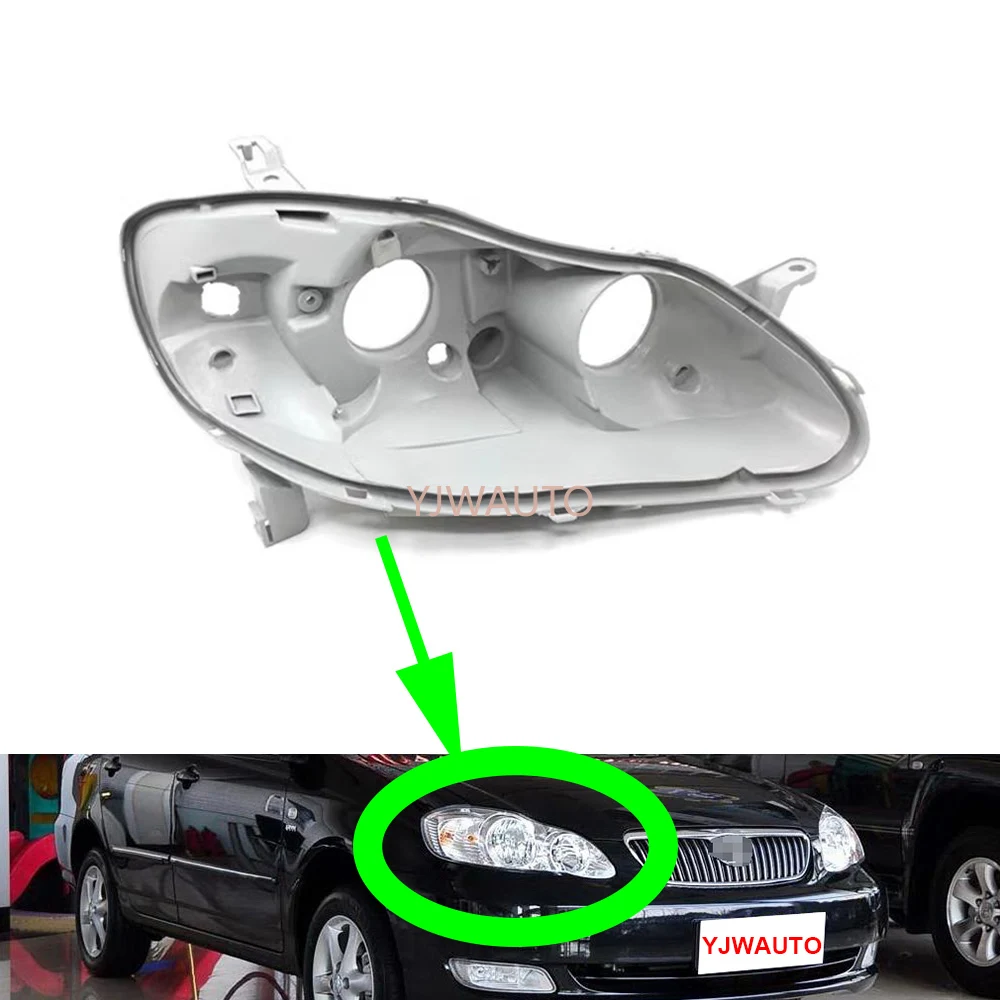 

For Toyota Corolla EX 2003-2009 Headlamp House Car Headlight Base Rear Replacement Auto Front Lamp Holder Back Support