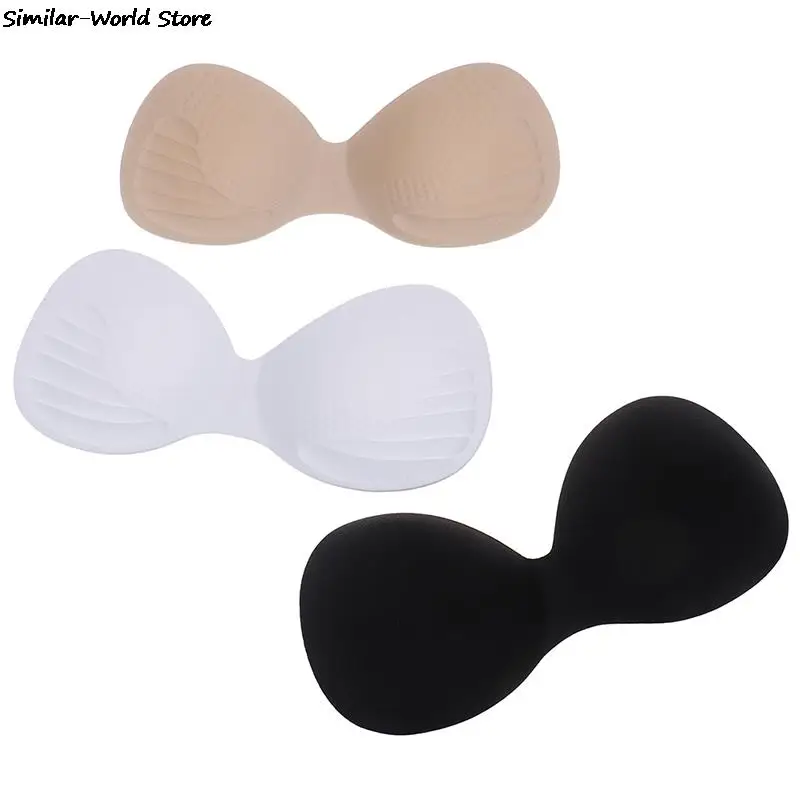 1 Pair Body-fitted Design Women Swimsuit Pad Insert Breast Bra Enhancer Push Up Bikini Padded Inserts Chest Invisible Pad