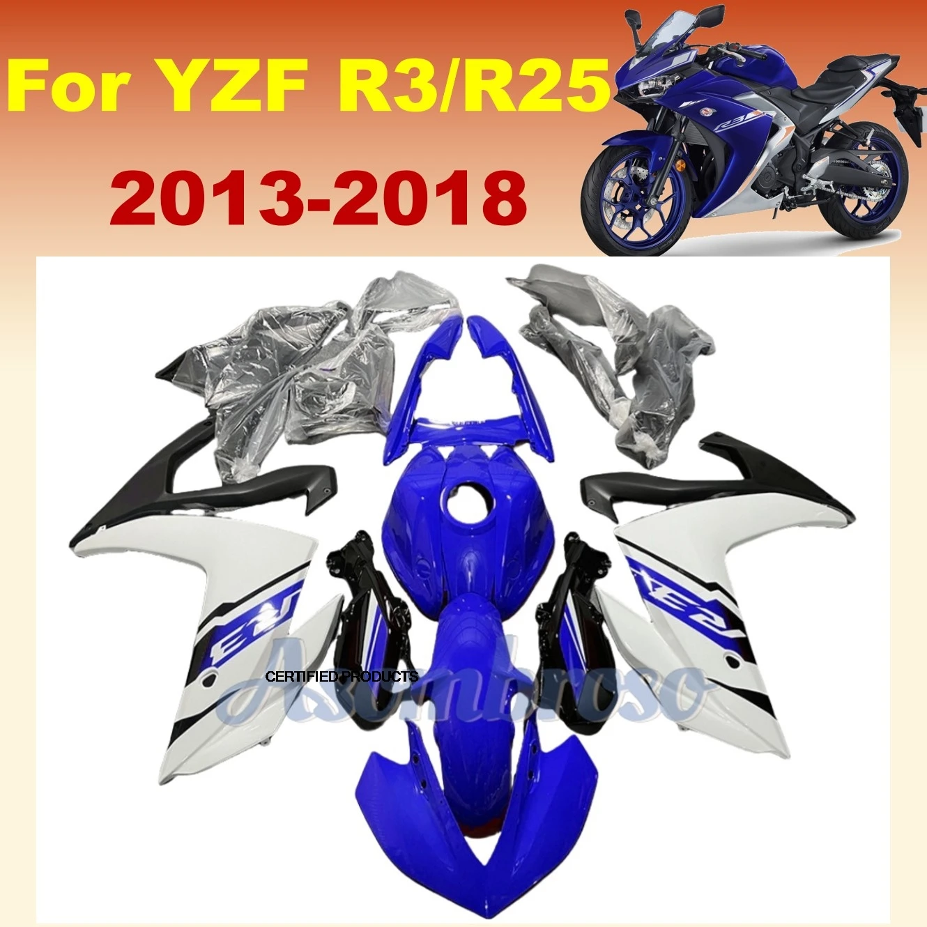 

Fairing kits for YZF R3 2013 2015 2014 2016 2017 2018 YZF-R25 YZF-R3 YZF R25 Motorcycle Bodywork Bodywrok Protection Cover