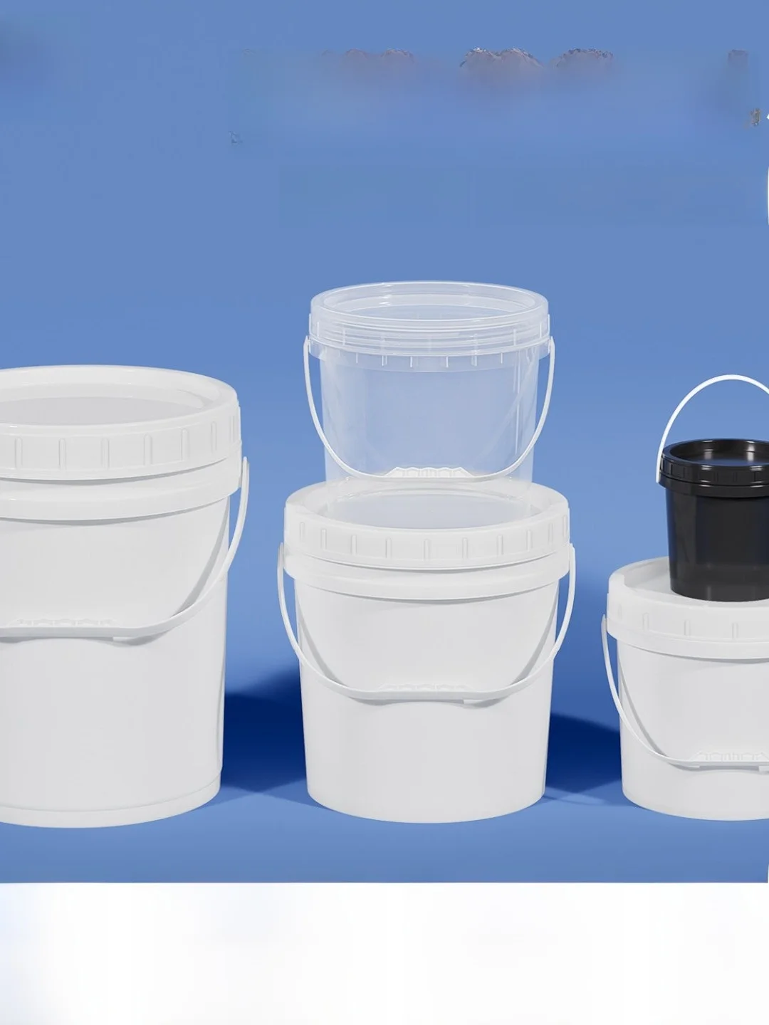 Thickened Food Grade Plastic round Barrel Screw Lid Home Use Small Water Bucket 25L 10KG 2L Sealed Pickling Bucket Household ...