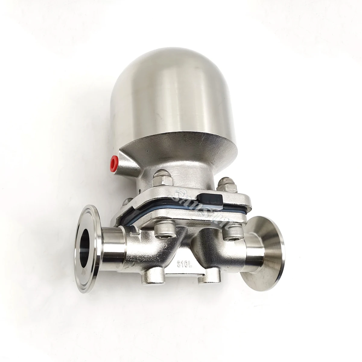 Stainless Sanitary MiniI Type Diaphragm Valve With Stainless Steel Pneumatic Actuator