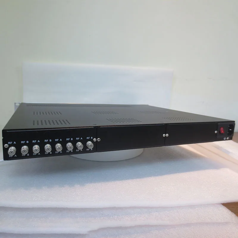 OTV-TP4 profissional digital tv headend fta 4 portadores canal rf fta sintonizador 2 * asi para ip asi gateway biss receptor de satélite