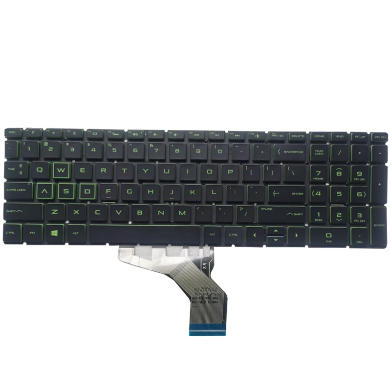 Teclado para portátil HP Pavilion GAMING 15-CX, TPN-C133, 15-DK, 15T-DK, TPN-C141, 15-EC, TPN-Q229, 17-CD, TPN-C142, 16-A, retroiluminado, nuevo, EE. UU.