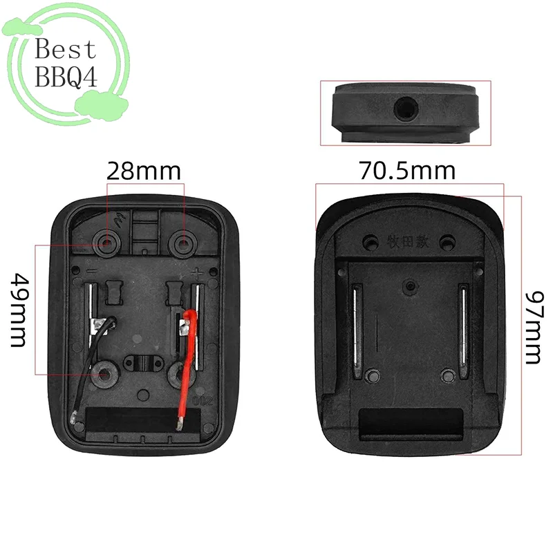 

BBQ4 For MT 18V/21V Lithium Battery Holder Battery Connector With Cable Power Tool Connector Adapter DIY Adapter
