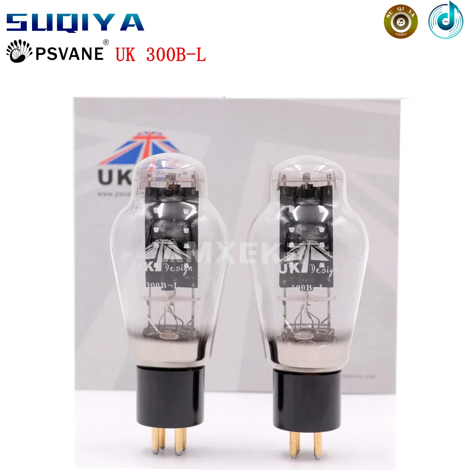 

PSVANE UK 300B-L Vacuum Tube Replace JJ EH Gold Lion 300B Tube For HIFI Vintage Tube Audio AMP DIY New Matched Pair