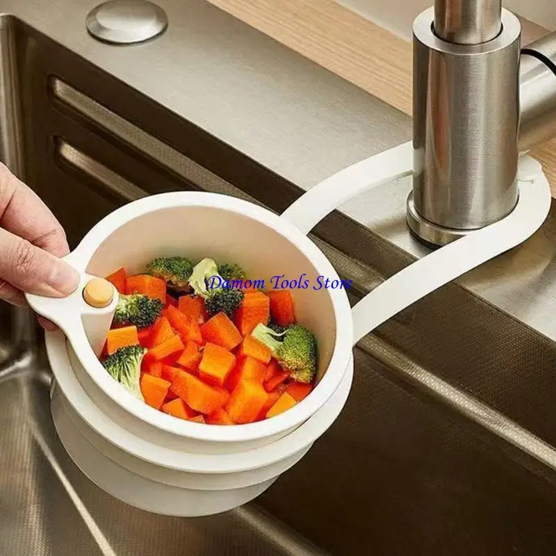 

57BE Многоцелевой сливной фильтр для раковины, корзина для раковины, улавливатель еды, подвесной кухонный фильтр для небольших