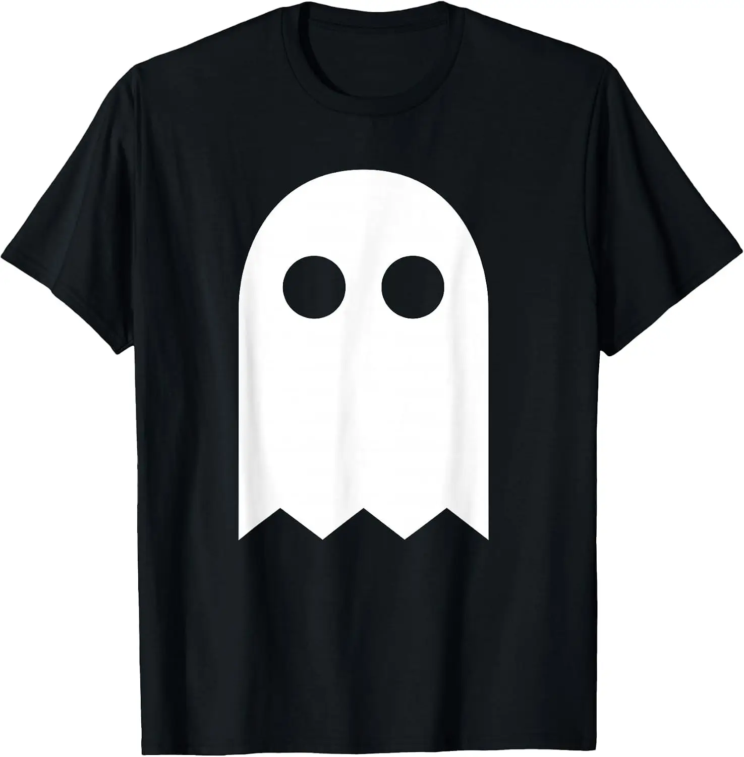Halloween Minimalist Ghost T-Shirt vintage style tee  boxy fit tee black graphic tee 100% cotton men