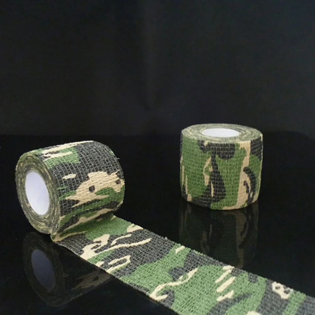 

Multi Functional Camouflage Tape 5CMx45M Self Adhesive Wrap for Military Hunting Gear Non Woven Fabric Stealth