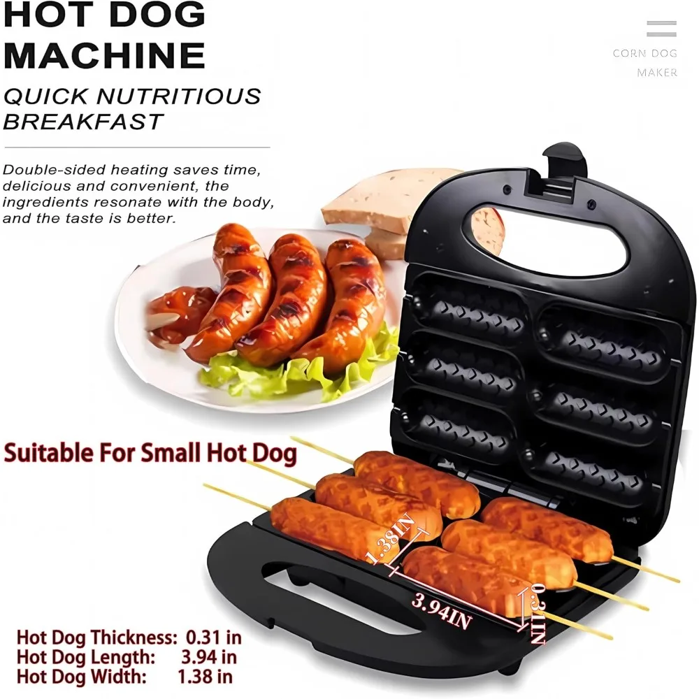 Waffle Maker,Donut,Hot Dog Machine Set,3-in-1 Multifunctional Breakfast Maker Machine with Iron Removable Plate Mold for Home,