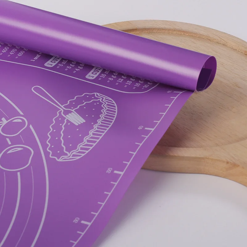 Silicone Pad Baking Mat Sheet Kneading Dough Mat for Kitchen Rolling Dough Pizza Large Dough Non-Stick Maker Holder 46x60cm