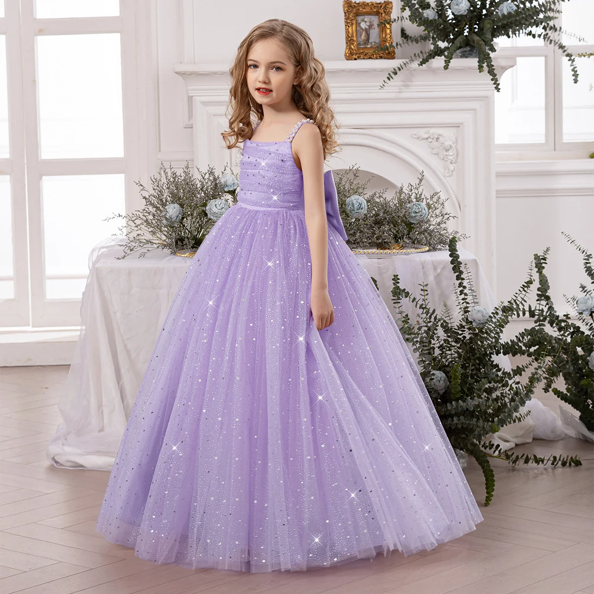 

Вечерние платья для девочек, летнее белое длинное платье принцессы для подружки невесты, роскошное бальное платье для девочек-подростков, платье для выпускного вечера