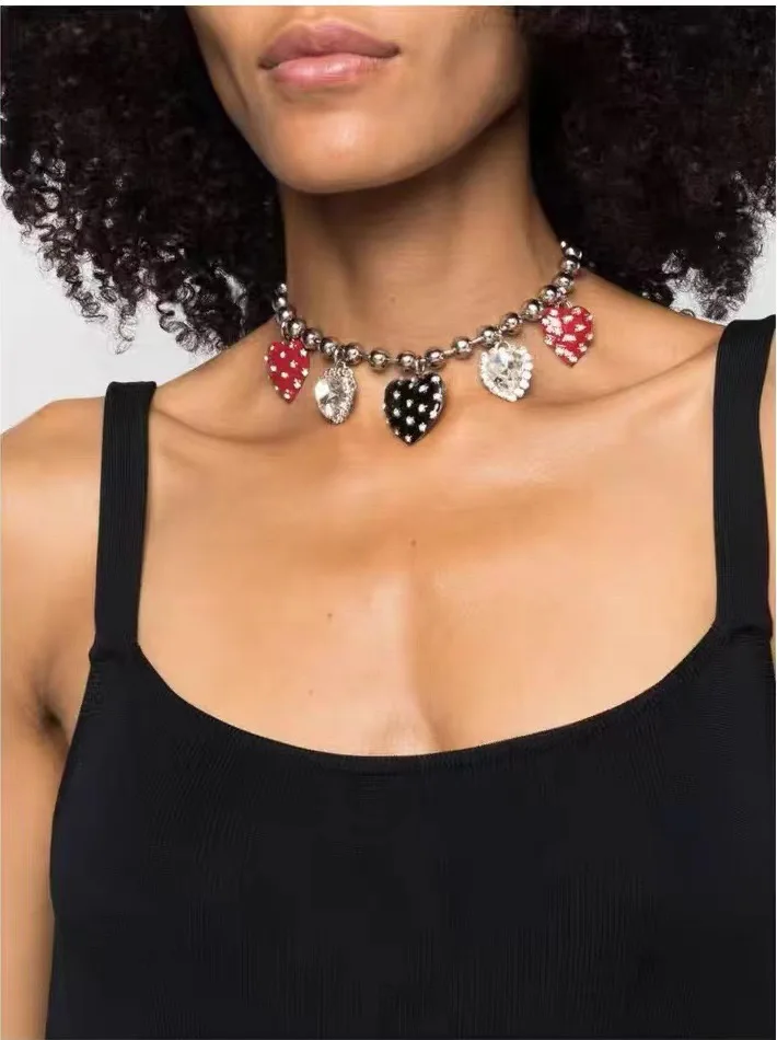 Necklace Temperament Light Luxury Fashion Heart Pendant For Women Luxury Collares  Mujer Collar Jewelry Collier Femme Pendant