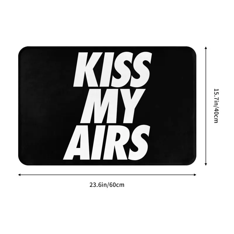 Hot Sale Kiss My Airs Doormat Mat Anti-Slip Kitchen Bathroom Garden Rug Carpet 40*60cm Toilet Living Room   Entrance Footpad