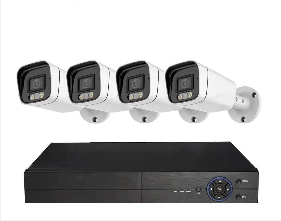 H.265 2MP TUYA Smart Video Security Сетевая камера видеонаблюдения 1080P HD Set System 8CH Camara De Seguridad POE NVR Kit