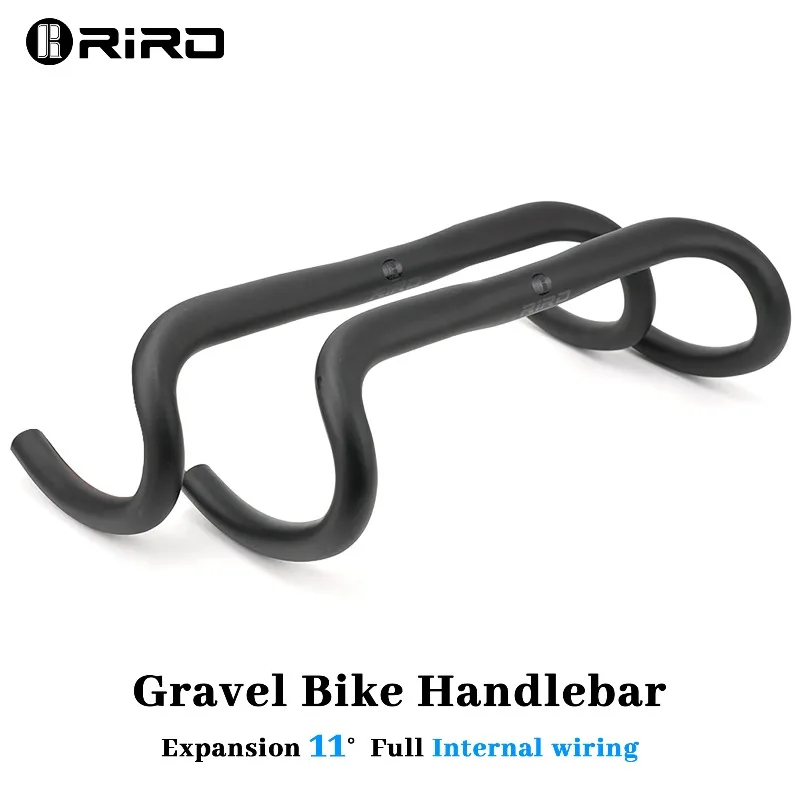 RIRO Gravel Bike Handlebar Internal Wiring 31.8mm 6061 Aluminum Alloy Durable Road Bike Handlebar Flared Handlebar 400/420/440mm